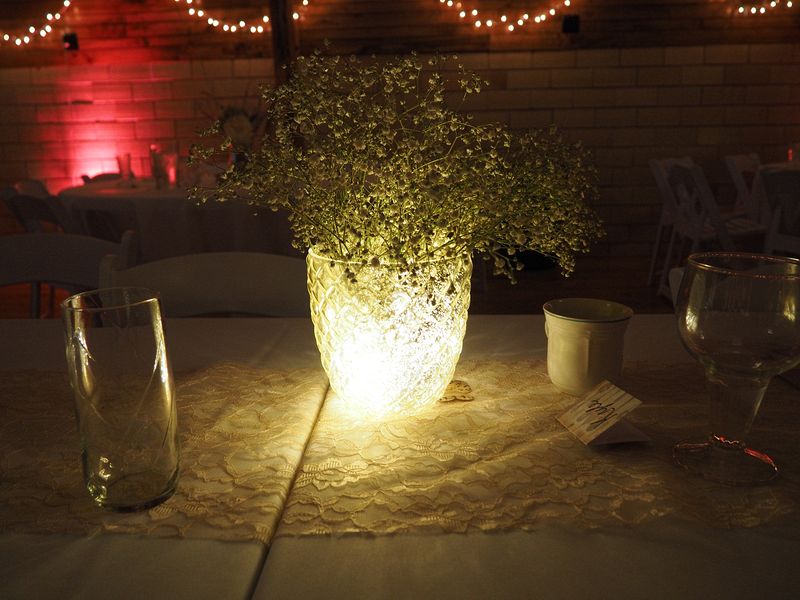 Lighted vase